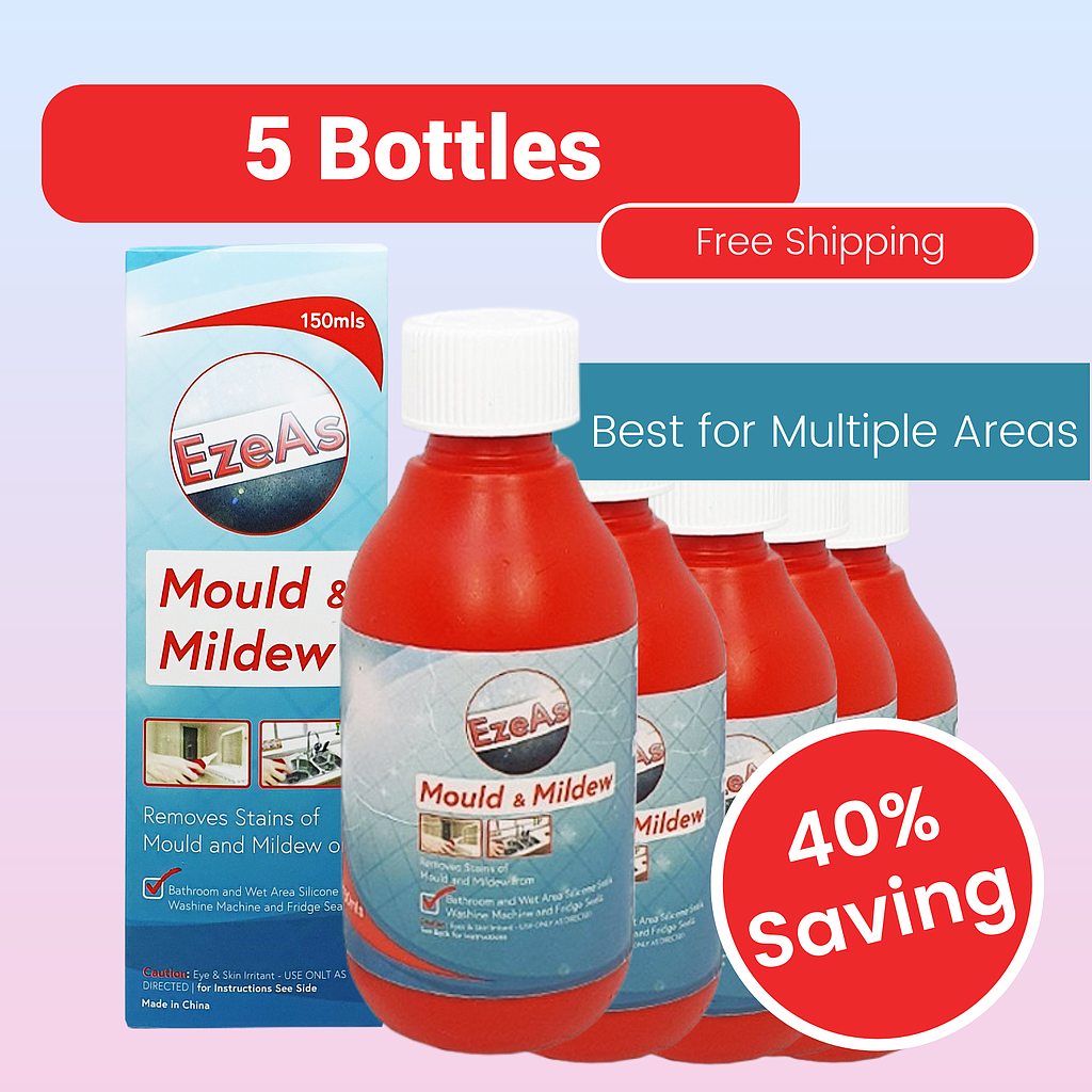 EzeAs Mold &amp; Mildew Remover - 5 Bottes - Buy 3 Get 2 Free
