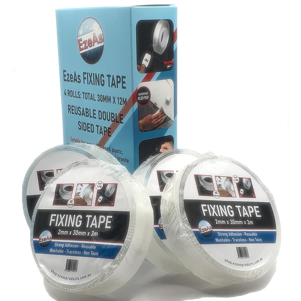 EzeAs Fixing Tape (boxed 4 x 3M rolls)